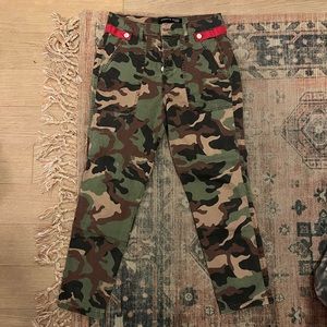 Veronica Beard Arya Cameo Straight Cropped Pants